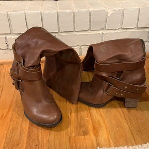 Nine West knee high boots.